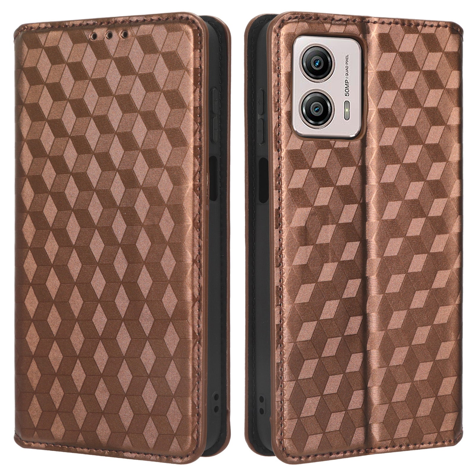 For Motorola Moto G73 5G Imprinted Rhombus Phone Case Pattern PU Leather Wallet Stand Cover For Motorola Moto G73 5G Imprinted Rhombus Phone Case Pattern PU Leather Wallet Stand Cover